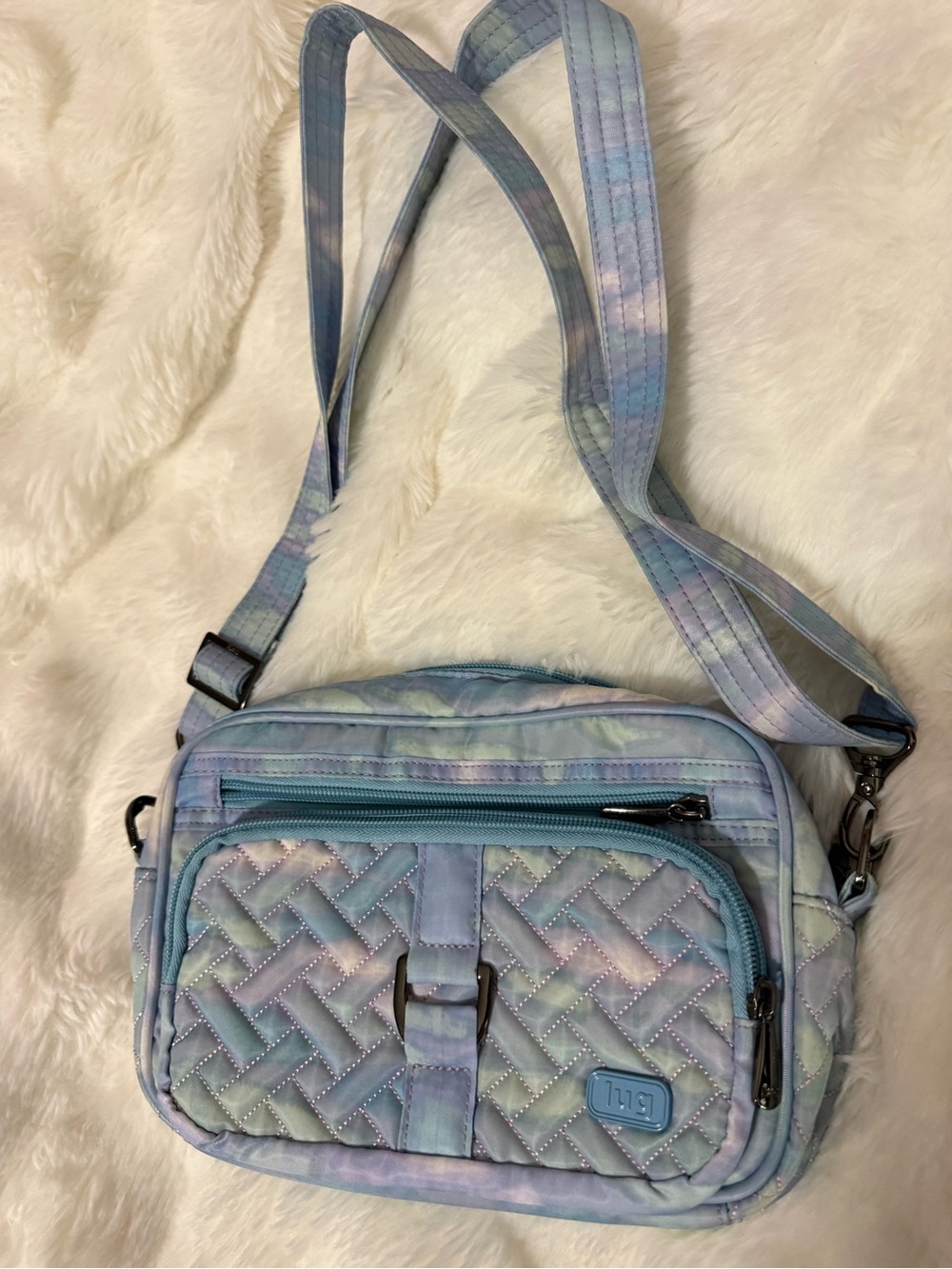 lug Pastel Tie-Dye Quilted Crossbody Bag - Mystic Seaglass